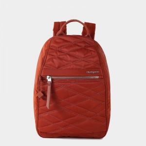 Hedgren Vogue Rfid Women's Backpacks Red Brown | GXS9473PN